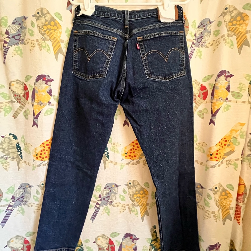 Levi’s Premium Wedgie Ankle Jeans Salsa Dark Stone Size 29 x 28